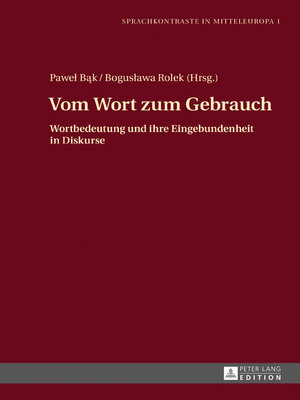 cover image of Vom Wort zum Gebrauch
